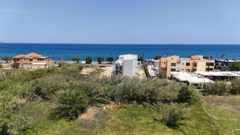 Maleme Kreta - Grundstück mit Baugenehmigung für 2 Residenzen in zweiter Linie vom Strand von Maleme zu verkaufen Grundstück kaufen